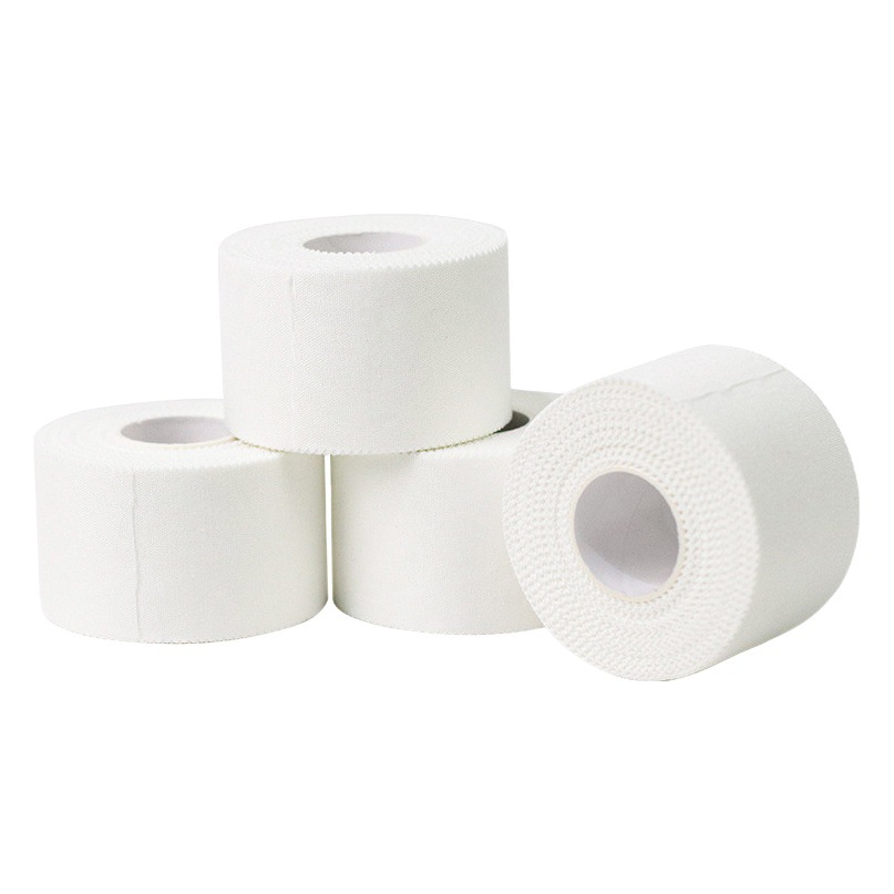 White Adhesive Bandage with Toothed Edges, Sports Skin Film, Wrist and Ankle Protection, Basketball and Football Protective Fixed Tape, Ankle Support