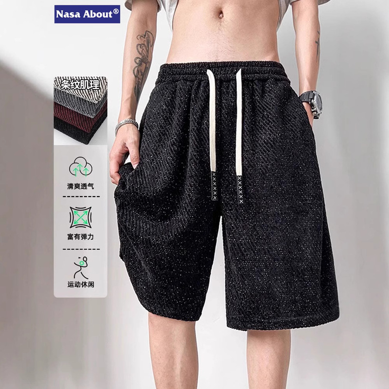 NASA Casual American Shorts Men's 2025 New Summer Outer Wear Fashion Brand High-end Casual Sports Pants NASA Casual American Shorts Men's 2025 New Summer Outer Wear Fashion Brand High-end Casual Sports Pants