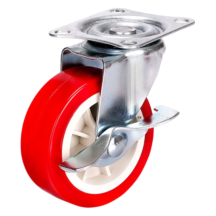 Rueda Giratoria para Muebles 1/1.5/2/3 Pulgadas con Freno Silenciosa para Muebles