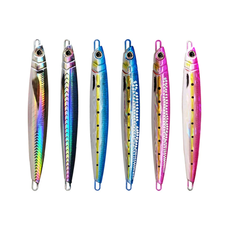 Cross-border 3D printing iron plate bare board lure scale bare board bionic fast sink laser bait metal lead sea fishing fake bait