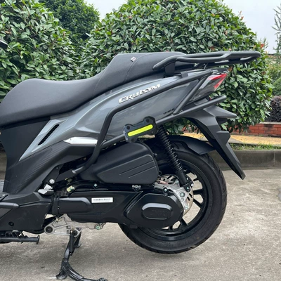 Anti-collision Bars Modified Accessories — Motorcycle bumper - black-frosted-rear-bumper-square-reflective-glue-1-pair