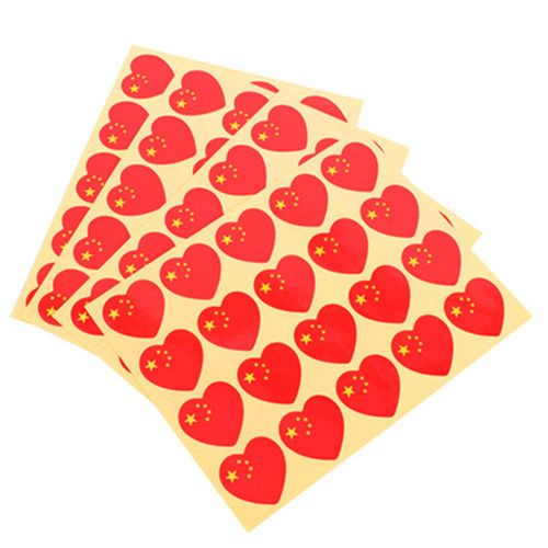 Chinese flag stickers, national flag face stickers, five-star red flag stickers, children's painted national flag face stickers for sports games