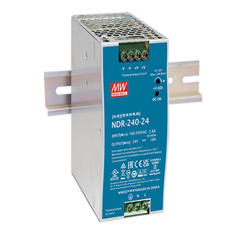 MS-500W-12V24V36V48V明纬开关电源500W直流电源数显旋钮可调电源