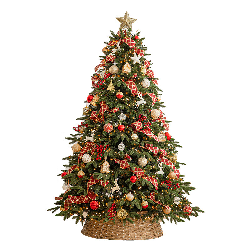 Nuevo paquete de árbol de Navidad de PE híbrido de lujo cifrado decoración para el hogar decoración de atmósfera decoración de gran tamaño