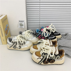 2024新款春季運動休閒板鞋學生韓版百搭原宿港風街拍帆布鞋子代發