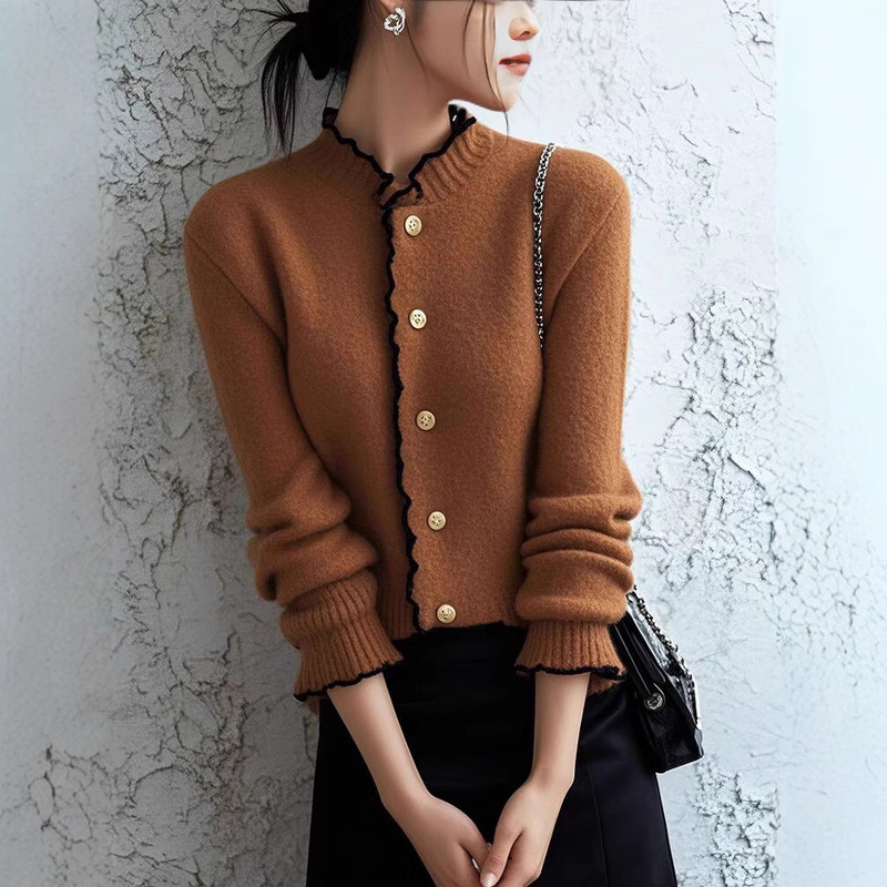 毛衣女高级感超好看气质洋气独特漂亮小香风内搭针织上衣|undefined