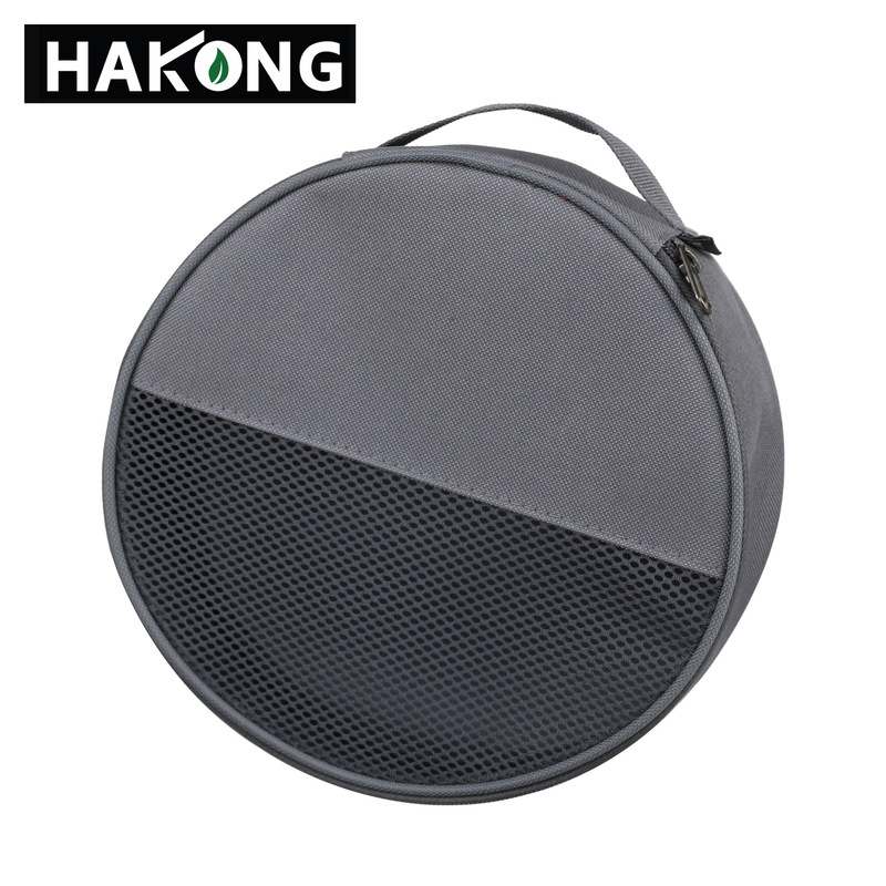 Outdoor Dinner Plate Canvas Bag, Camping Tableware Storage Bag, Portable Kitchenware Bag, Camping Tool Bag, Cylindrical Bag