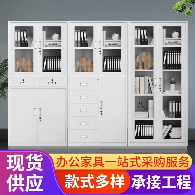 上海文件柜办公室铁皮柜带锁矮柜资料柜档案柜收纳柜财务柜凭证柜