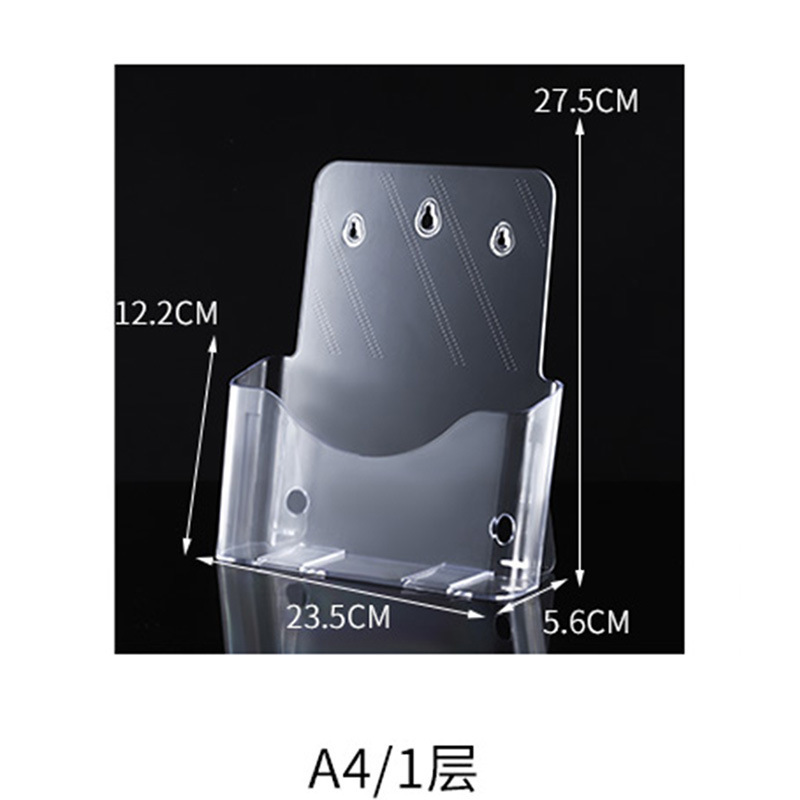 A4A5 多層プレキシガラスデータラックデスクトップカタログプロモーションラック A6 オフィス装飾アクリル広告ラック|undefined