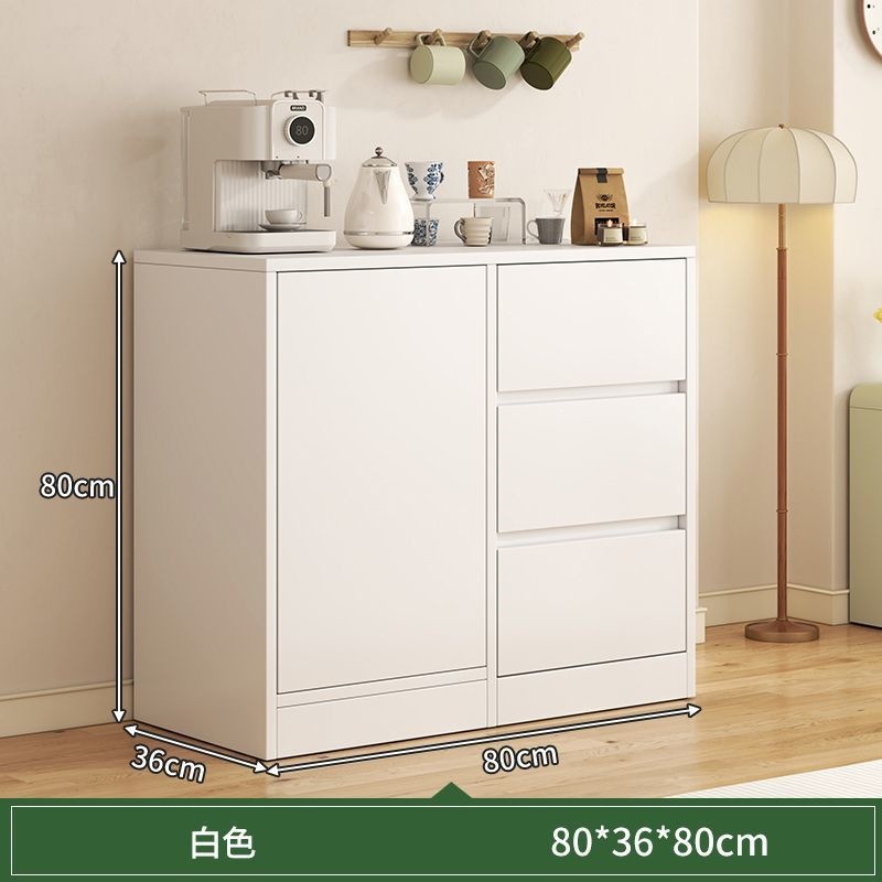 Gabinete de comedor de oficina pequeño armario de té armario de madera armario de viento de crema todo en un armario de almacenamiento de almacenamiento de viento de crema mesa de té