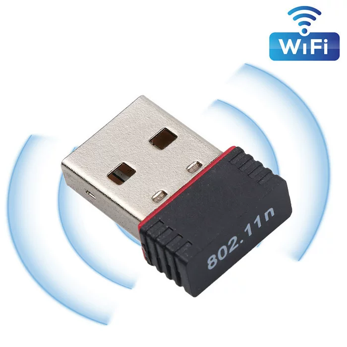 USB беспроводная сетевая карта 150 Мбит/с, мини-адаптер, чип RTL8188, USB-приёмник Wi‑Fi для ПК (7601)