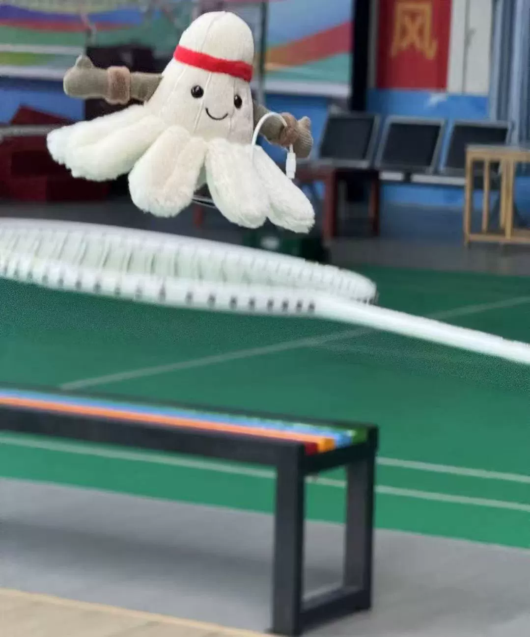 Cotton pendant, tennis rabbit