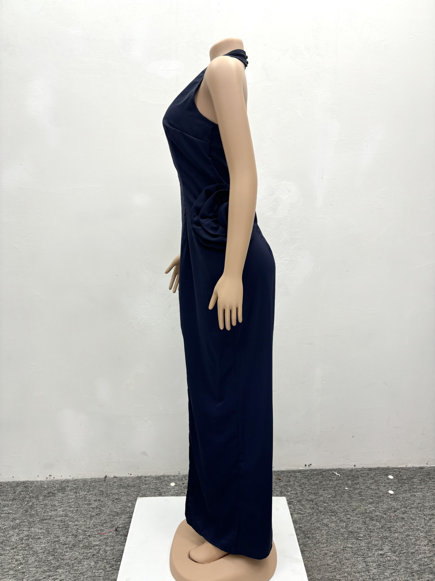 455g Weight Maxi Long Dress Dress Length Type Sleeveless Sleeve Length Sheath Dress Dresses Type Polyester Fabric Type High Waist Waist Line Banquet Occasion Halter Neck Neckline Slim Fit Type Flower Pattern Summer Season Women's Gender Elegant Style Wholesale Women's Elegant Flower Banquet Halter Neck Sleeveless Sheath Dress 12