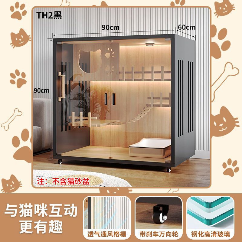 猫别墅猫笼子家用室内双层猫柜猫房宠物猫窝猫咪猫笼家用室内|undefined
