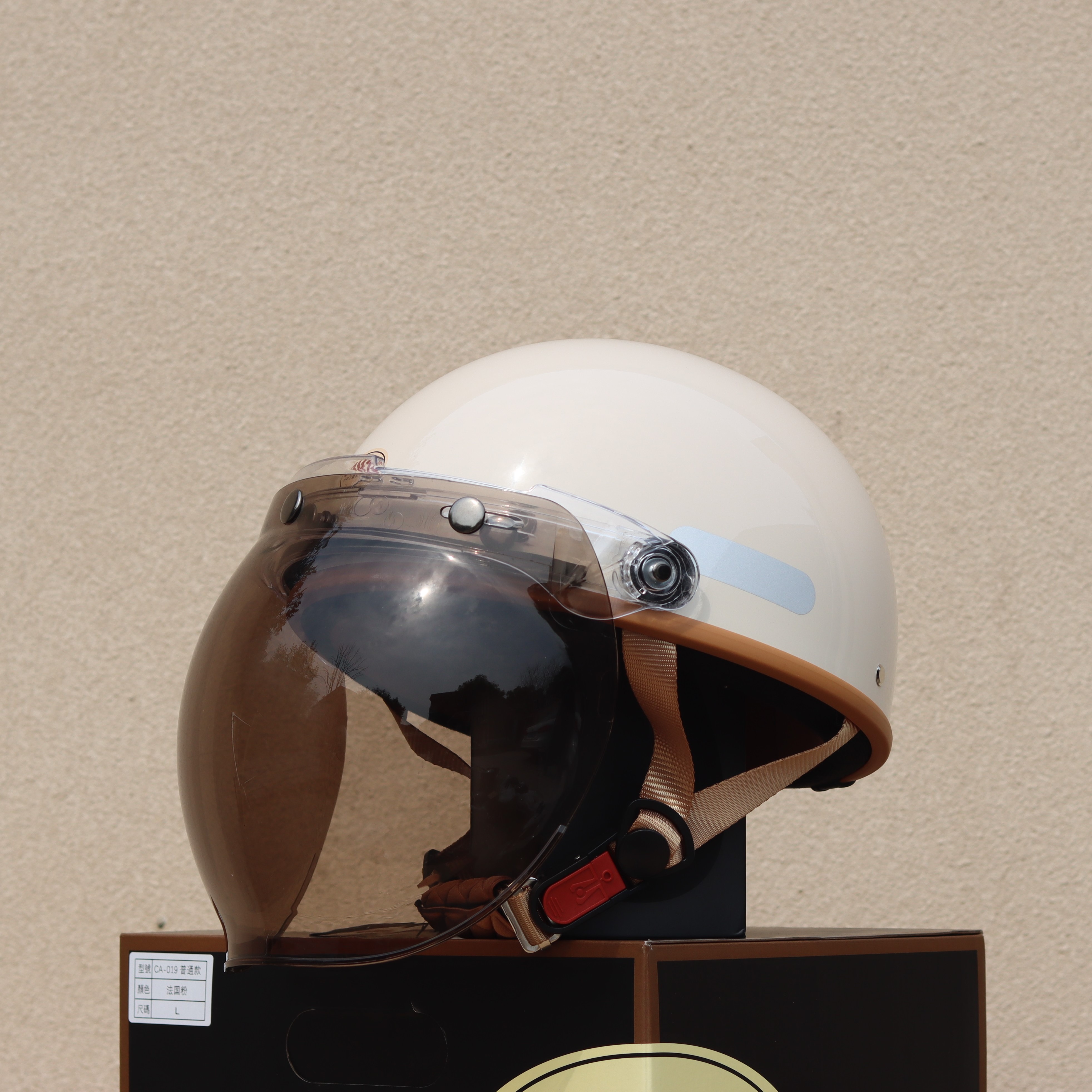 Taiwan Retro Half Helmet Motorcycle Electric Lightweight 3C Summer