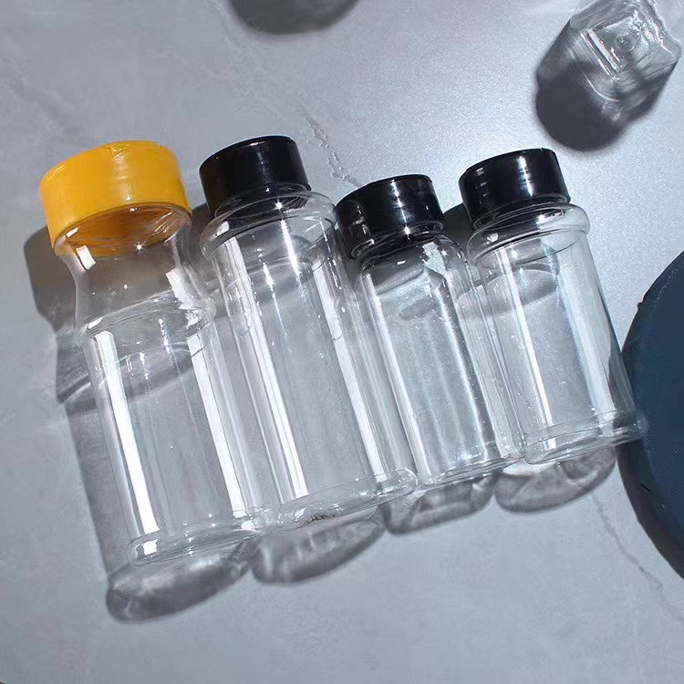 现货供应PET100ml塑料调料瓶蝴蝶盖烧烤孜然粉瓶调味品分装瓶