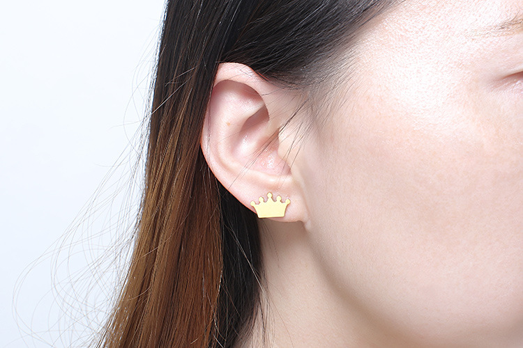 Fashion Geometric Stainless Steel No Inlaid 18K Gold Plated Earrings display picture 2