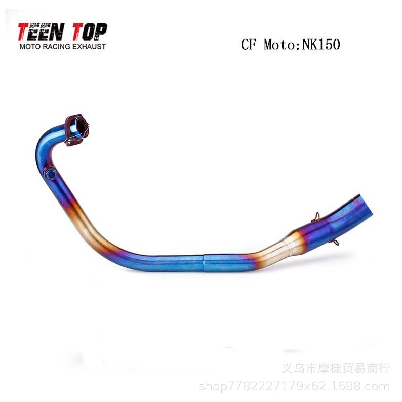 Suitable for Motorcycle Modification: Cfmoto Nk150 Exhaust Pipe, Nk150 Front Stainless Steel Exhaust, Scorpion Tail Section