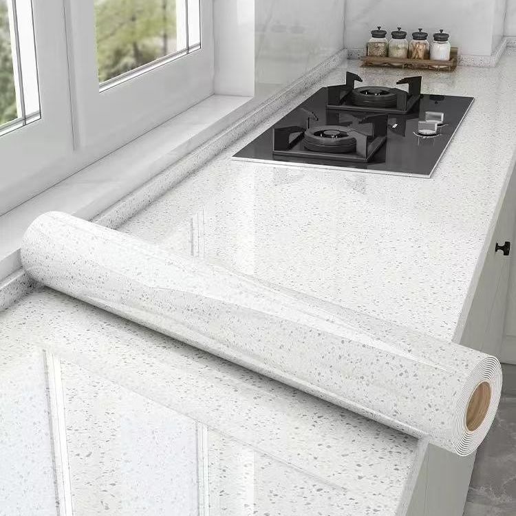 Cocina de mármol a prueba de agua a prueba de aceite pegatinas resistentes a altas temperaturas papel pintado autoadhesivo gabinete de cocina hogar a prueba de humedad estufas renovación papel pintado
