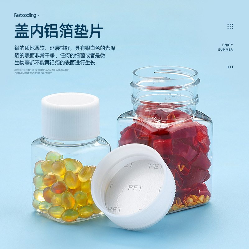 En stock suministro de gran diámetro botella de plástico transparente sub-botella multi-especificación sellada botella de plástico de boca ancha