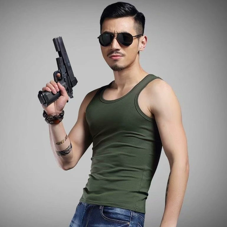 Vest, summer thin T-shirt sleevless for students, Korean style