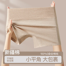 新款纯棉女平角内裤防走光二合一安全裤抗菌裆亲肤四角短裤打底裤