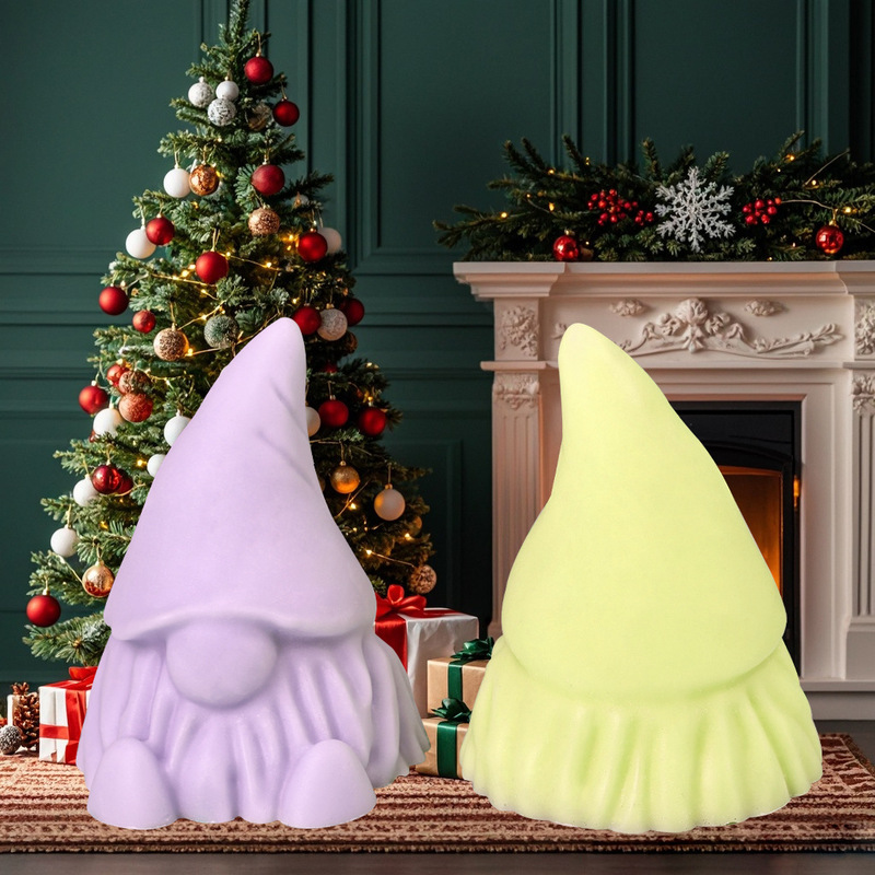 サンタクロースの香りのキャンドルシリコンモールド diy クリスマスエルフドワーフ接着剤石膏装飾品モールド|undefined