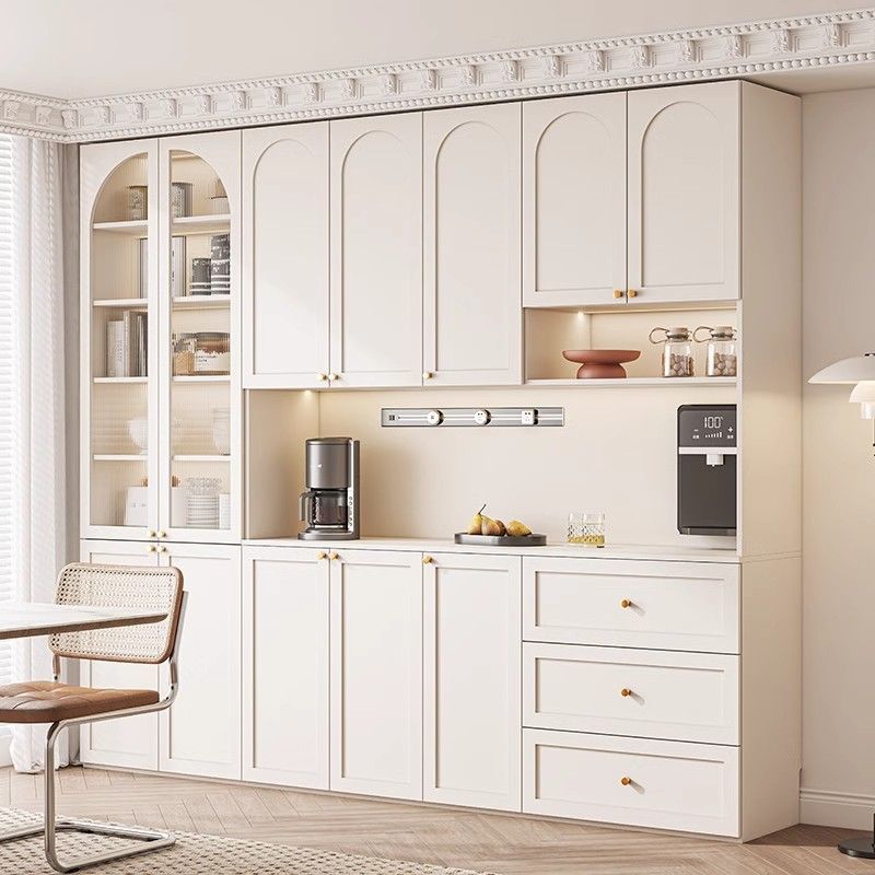 Nailed French Sideboard Integrated Wall-To-Ceiling Storage Cabinet Modern Minimalist Living Room Tea Cabinet Storage Wine Cabinet