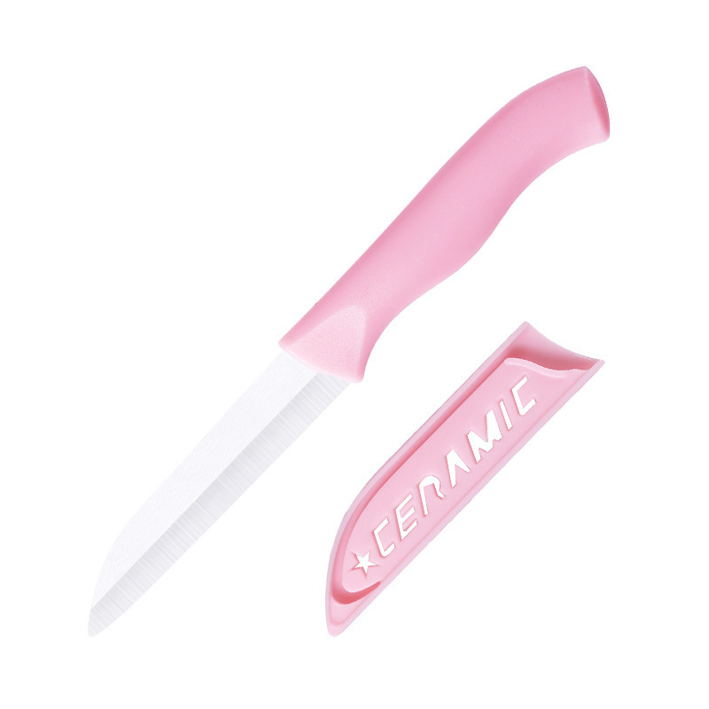 Cuchillo de frutas de cerámica con cubierta protectora cuchillo pequeño cuchillo portátil cuchillo portátil cuchillo de cocina doméstica image 4