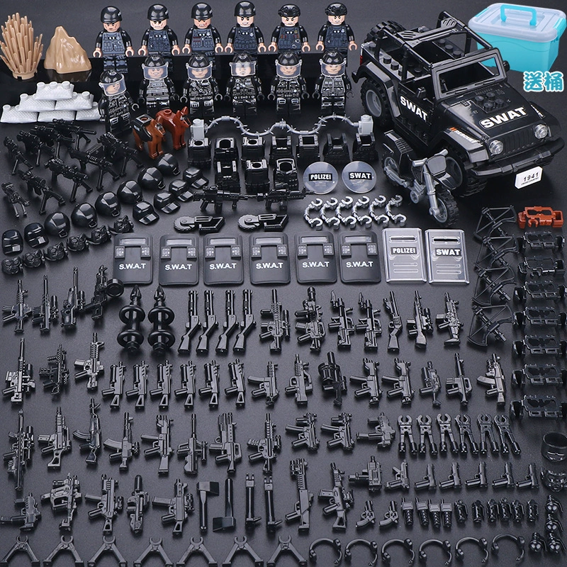 Конструктор с минифигурками (Lego) — военные и полиция, солдаты, техника и аксессуары, наборы