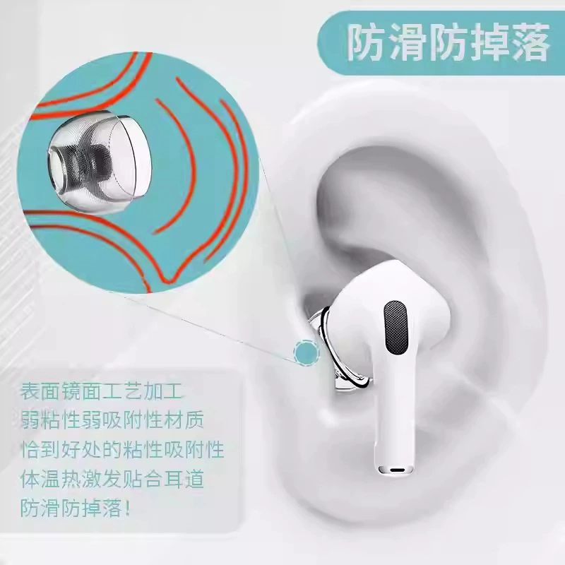 Подходит для наушников AirPods Pro Liquid Silicone, универсальных сменных наушников Apple Pro2 3-го поколения с функцией шумоподавления.