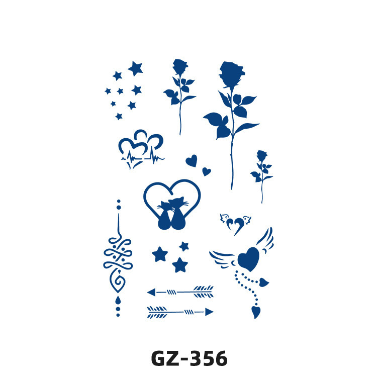 Juice tattoo tattoo Sticker Herbal Semi-permanent Flower Arm tattoo Simulation Temporary Anti-sweat Custom tattoo