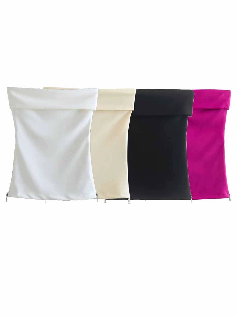 ZR оптовая продажа трансграничной торговли европейской и американской одежды, летняя внутренняя одежда, сексуальный сексуальный вязаный эластичный модный топ без рукавов