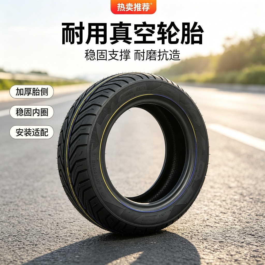 Brand new, unopened 120/70-12 vacuum semi-hot-melt, anti-slip and wear-resistant design with eight thick layers, vacuum tire