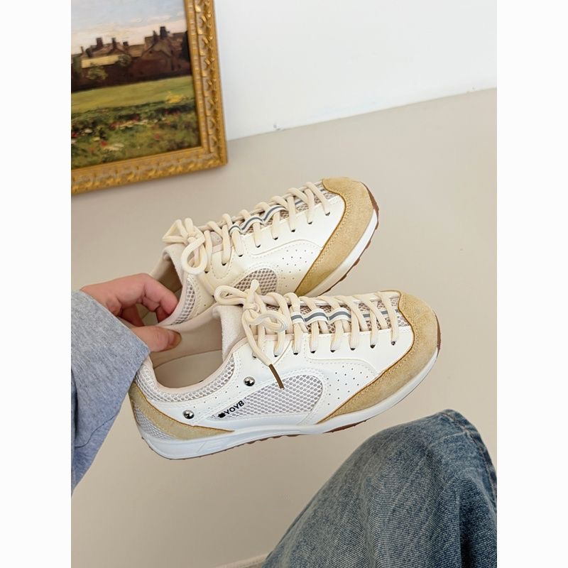 Zapatos de malla coreanos para mujeres verano 2026 nuevos zapatos casuales transpirables versátiles Gump zapatos ligeros zapatos de mujer