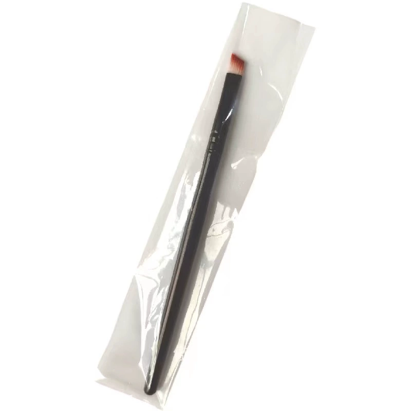Eyebrow Cream Brush (Minaqi) — Angled Synthetic Bristles, 12.5 cm, Bulk OPP Pack