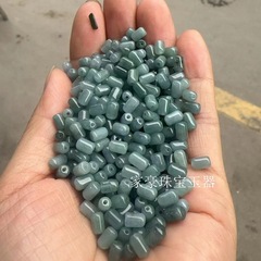 天然A品藍水翡翠散珠ブレスレット部品桶珠手串アクセサリーdiy冬瓜珠数珠小米珠
