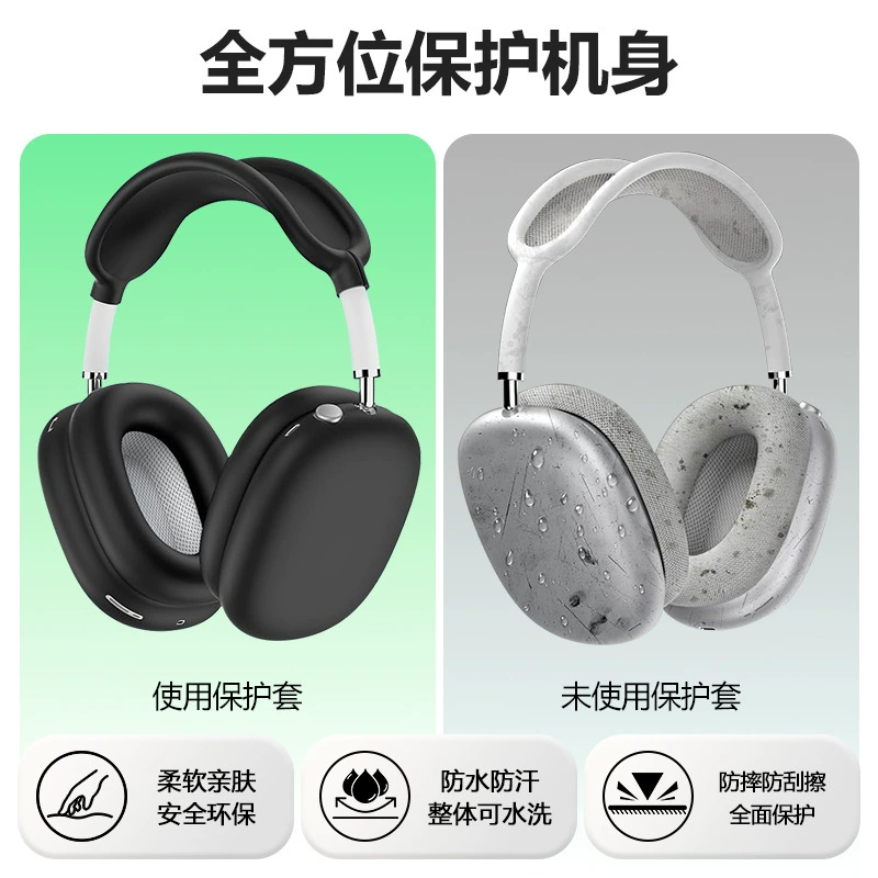 TPU прозрачный чехол для AirPods Max с крышкой на луче защиты, универсальные цвета
