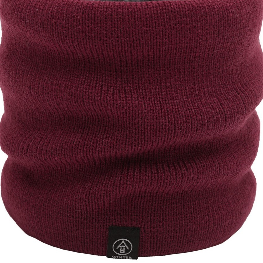 Winter Knitted Neck Warmer for Women, Elderly Scarf, Grandma Autumn and Winter Neck Protection, Men's Pullover, Windproof, Fleece-Lined, Thickened