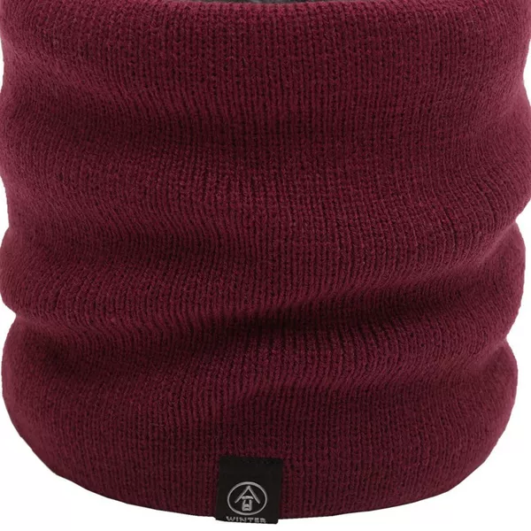 Winter Knitted Neck Warmer for Women, Elderly Scarf, Grandma Autumn and Winter Neck Protection, Men's Pullover, Windproof, Fleece-Lined, Thickened