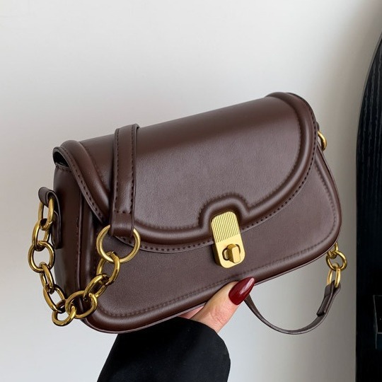 New Women's Bag, High Quality, Retro Small Bag, Popular and Versatile Crossbody Bag for Women, One Shoulder and Underarm Small Square Bag_voghion.com