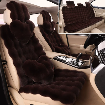 Wool pad, Cushion Thickened Bubble Plush Warm - charming-coffee-deluxe-version-full-car