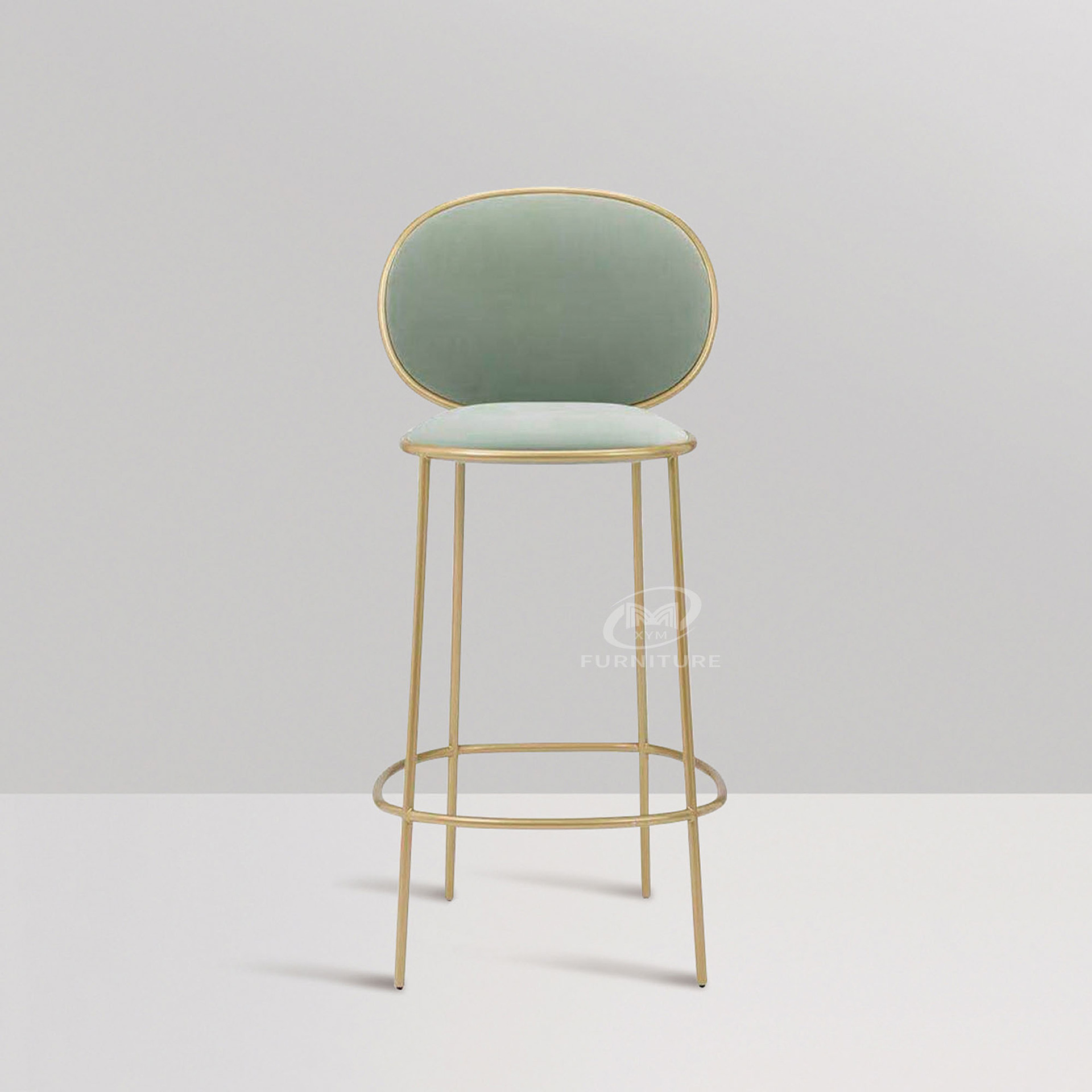 Silla de bar de acero inoxidable ligera y lujosa serie de fabricantes al por mayor simple café en línea popularidad silla de restaurante soporte silla personalizada image 3