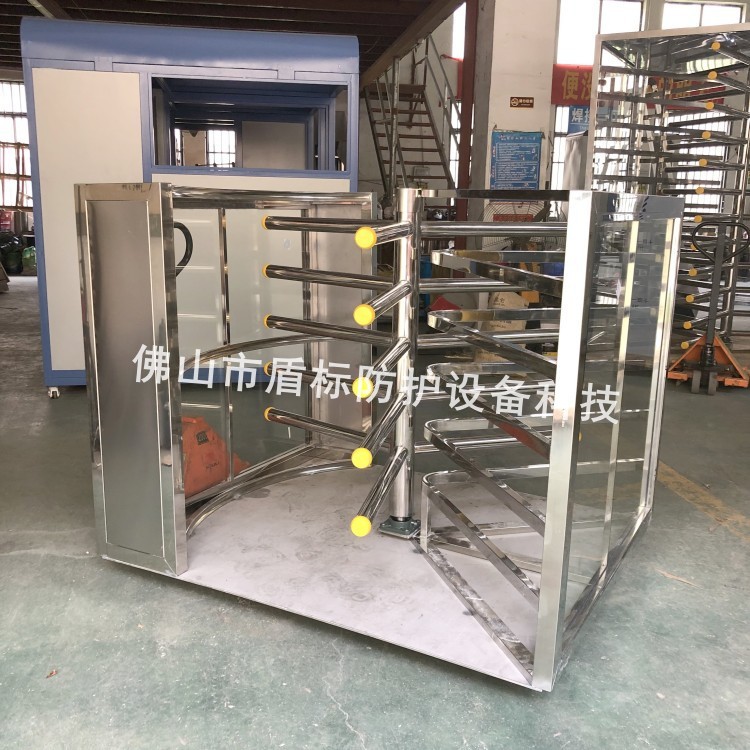 佛山工厂生产不锈钢半高单向通道门半高矩形出口只出不进通道转闸