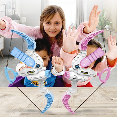 Audio network Bow and arrow Water gun Bubble Two-in-one Gatlin Porous automatic Bubble children Toys wholesale
