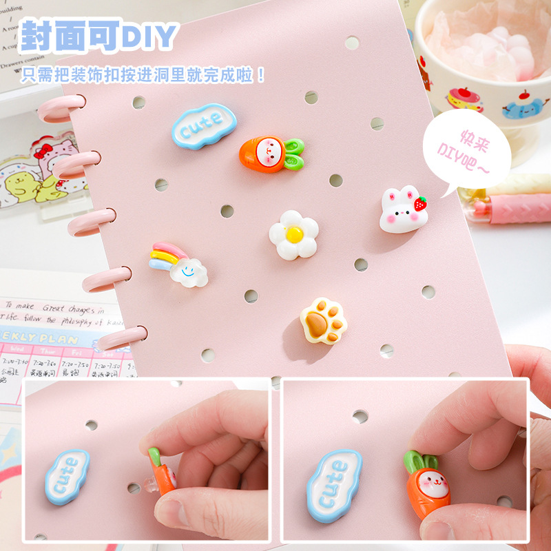 Transfronteriza dedicada a hongos agujero de botón libro de hoja A5 cuaderno B5 cuaderno de notas bobina libro de diario subfábrica