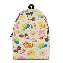 亚马逊可爱卡通印花来图印制学生书包全印花儿童背包一件起订