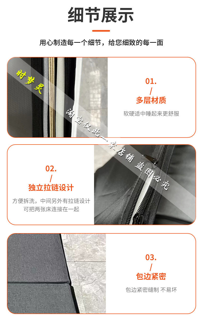 Car mattress SUV rear trunk sleeping pad single/double foldable car travel bed non-inflatable universal