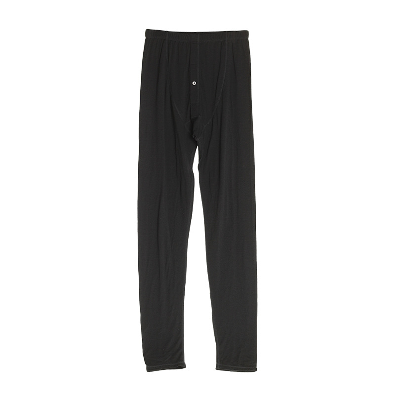 Men's silk woolen keep warm demi-season trousers