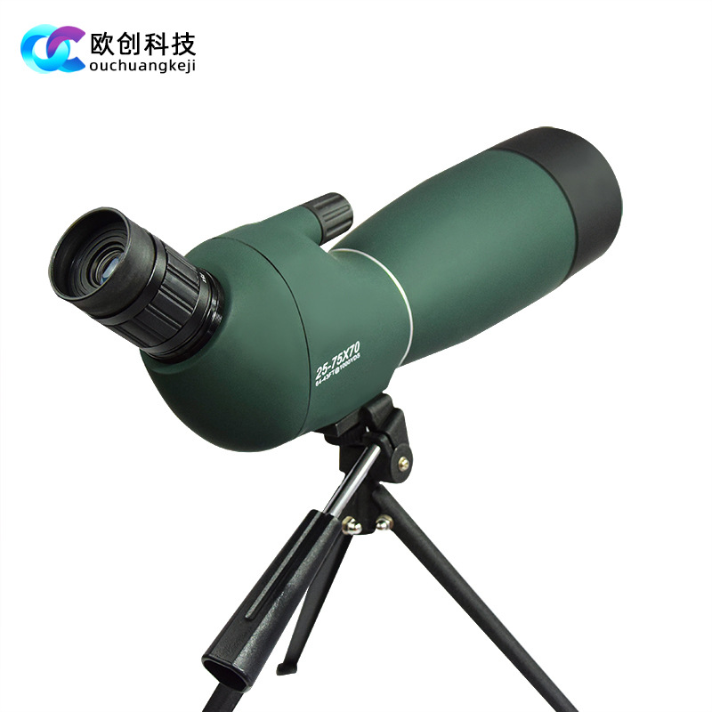 跨境新品观鸟镜25-75X变倍望远镜户外高清高倍带支架外贸工厂批发